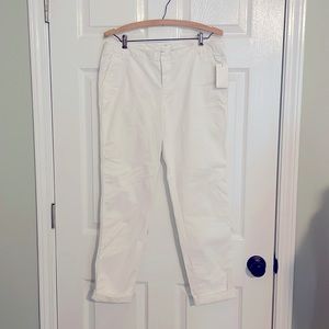 Caslon White Chino Pants size 6 NWT